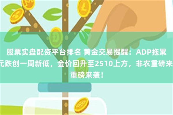 股票实盘配资平台排名 黄金交易提醒：ADP拖累美元跌创一周新低，金价回升至2510上方，非农重磅来袭！